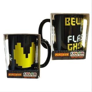 PAC MAN Beware Of Flashing Ghosts Color Changing Retro Mug NWT